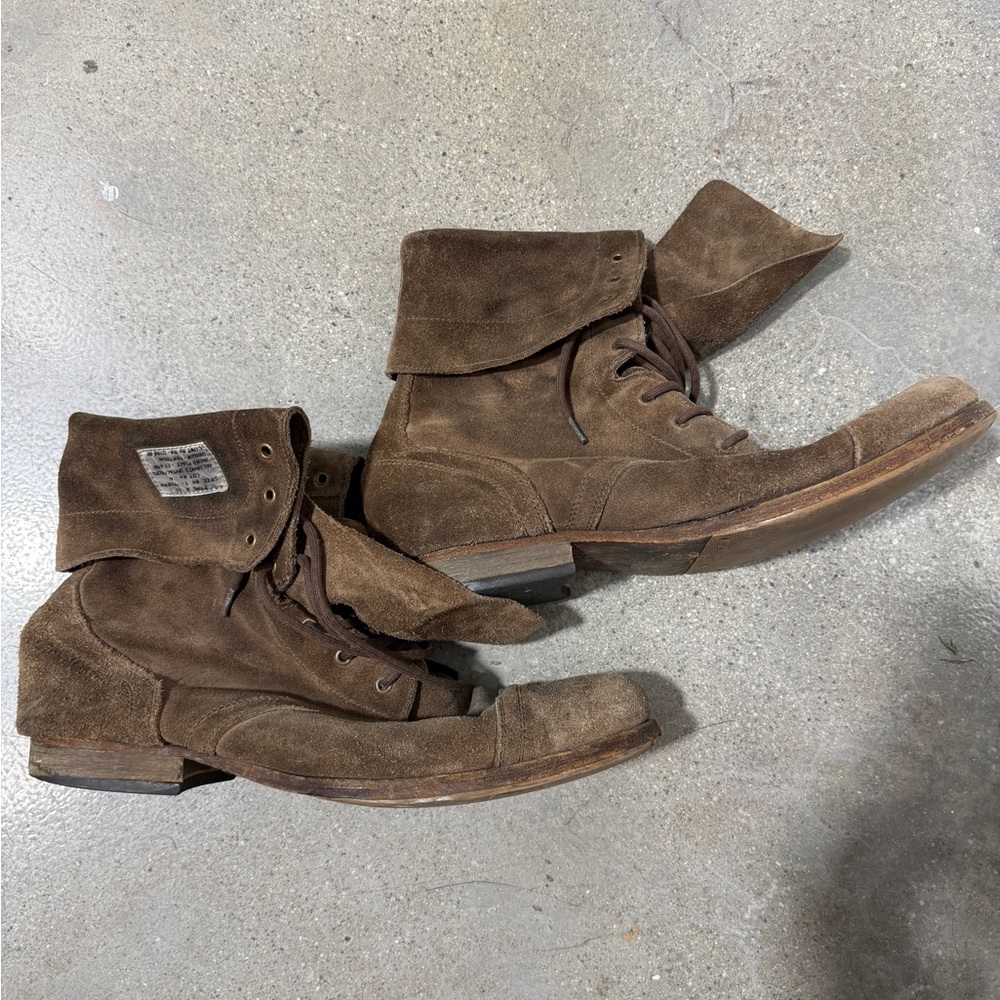 All Saints Dark Brown Suede Men's Boots